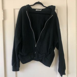 mnml zip-up hoodie